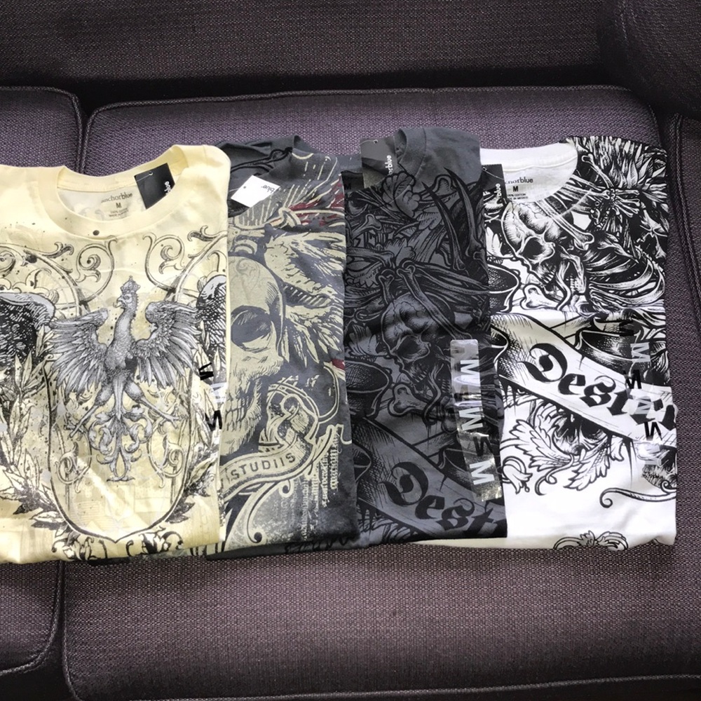 Men’s anchor blue T-shirts. NWT.